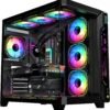 Game ON Gaming PC Case – ATX/M-ATX/ITX ARGB Pre-Installed Fans