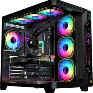 nj1-1.jpg Game ON Gaming PC Case – ATX/M-ATX/ITX ARGB Pre-Installed Fans