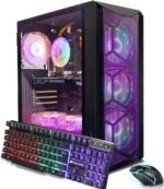 STGAubron Gaming PC Computer Desktop, Intel Core i7 8th Gen up to 4.1GHz, GeForce RTX 3050 6G, 16G DDR4, 1T SSD, WiFi 6 - Image 3