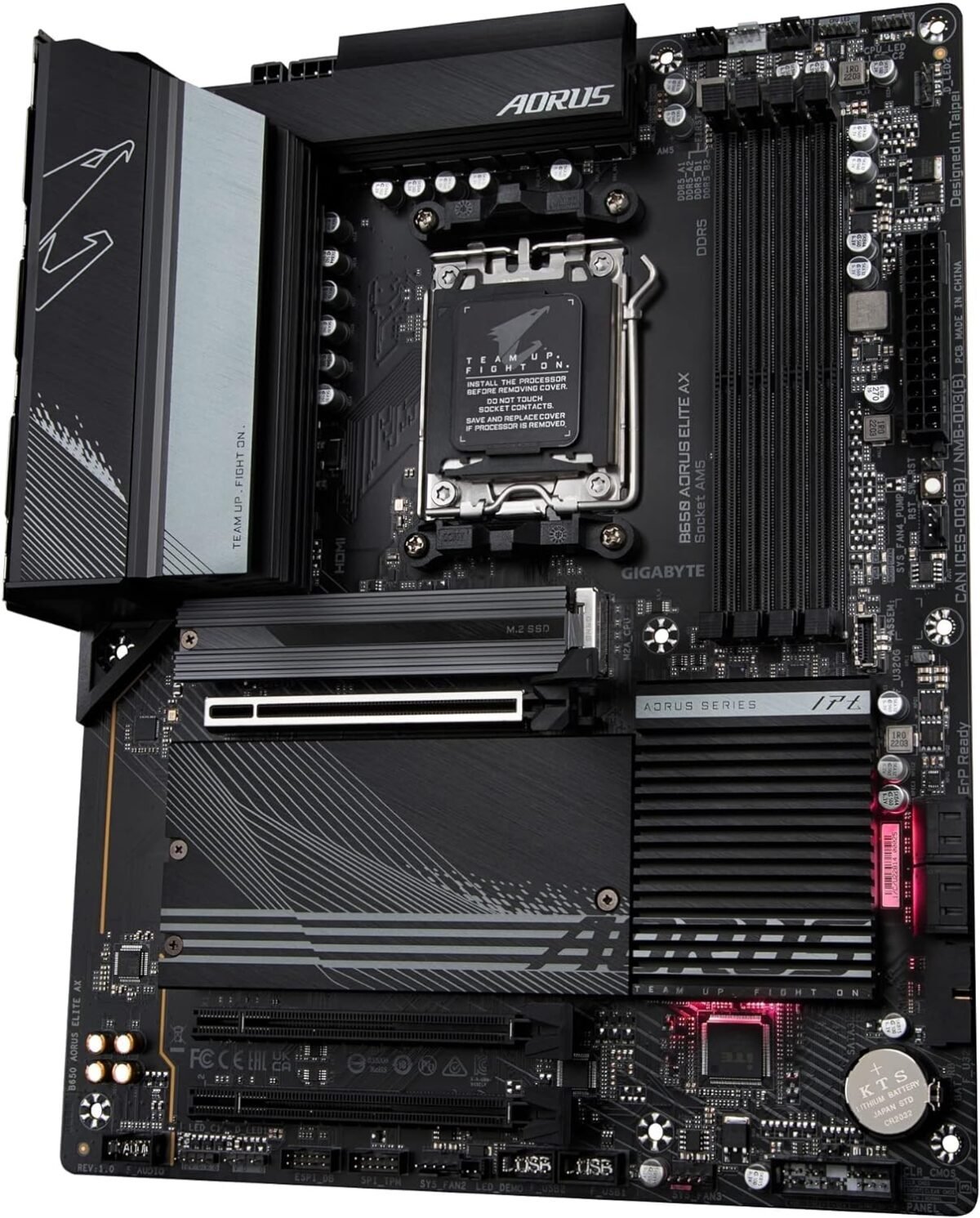 GIGABYTE AORUS Elite AX (AM5/LGA 1718/ AMD B650/ATX/ B650  PCIe 5.0/USB 3.2 Gen2X2 Type-C/WiFi 6E/ - Image 2
