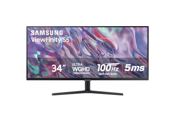 SAMSUNG 34" ViewFinity S50GC Series Ultra-WQHD Monitor, 100Hz HDR10,