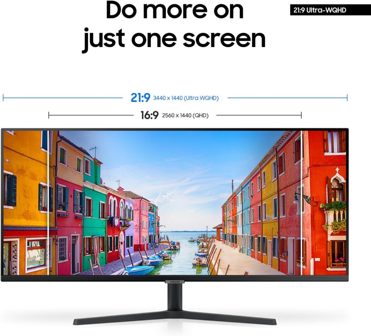 SAMSUNG 34" ViewFinity S50GC Series Ultra-WQHD Monitor, 100Hz HDR10, - Image 4