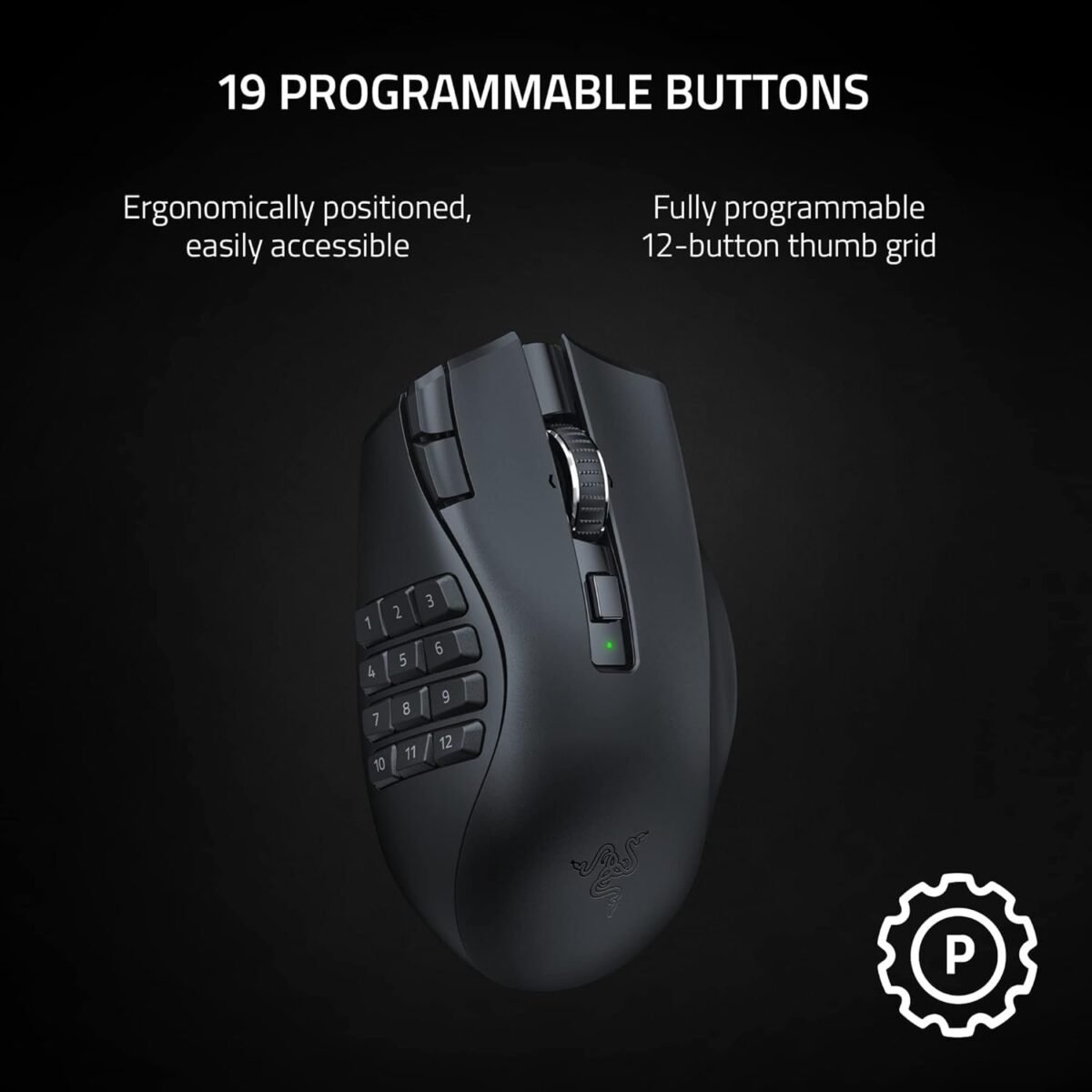 Razer Naga V2 Hyper Speed Wireless MMO Gaming Mouse - Image 8