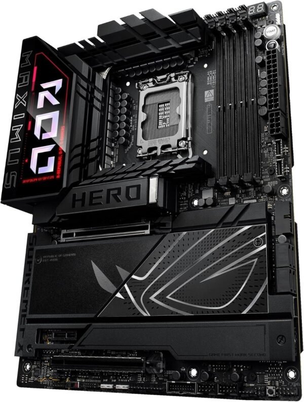 ASUS ROG Maximus Z890 Hero Intel Z890 LGA 1851 ATX Motherboard, Advanced AI PC-Ready, 22+2+1+2 Stages, DDR5, WiFi 7, 3X PCIe® 5.0