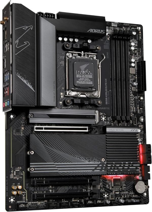 GIGABYTE AORUS Elite AX (AM5/LGA 1718/ AMD B650/ATX/ B650  PCIe 5.0/USB 3.2 Gen2X2 Type-C/WiFi 6E/