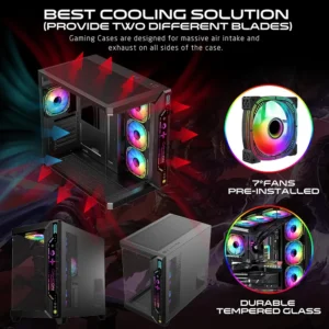 wrew-1.webp Game ON Gaming PC Case – ATX/M-ATX/ITX ARGB Pre-Installed Fans