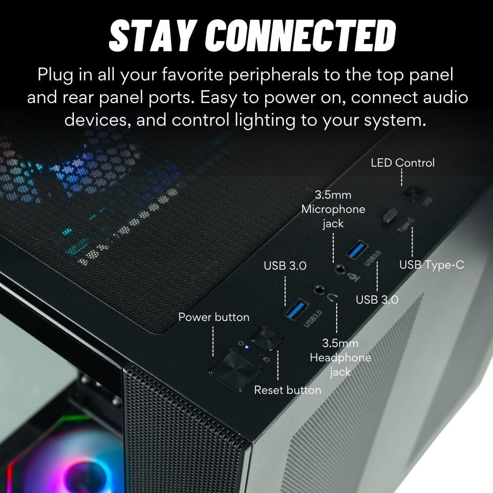 Panorama XL Gaming PC Desktop (NVD GeForce RTX 5080, Intel 24-Core i9-14900KF Processor, 96GB DDR5 RAM, 4TB Gen4 NVMe SSD, WiFi 6E 7 Panorama XL Gaming PC Desktop (NVD GeForce RTX 5080, Intel 24-Core i9-14900KF Processor, 96GB DDR5 RAM, 4TB Gen4 NVMe SSD, WiFi 6E - Image 7