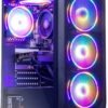 MXZ Gaming PC Computer R5 3500X, RX580, 8G DDR4, NVME 500G, B450,6RGB Fans,Windows 11 Pro Ready