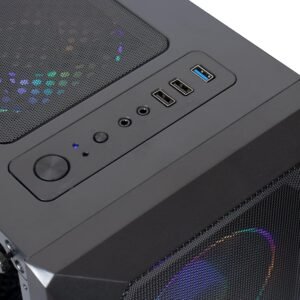 MXZ Gaming PC Computer R5 3500X, RX580, 8G DDR4, NVME 500G, B450,6RGB Fans,Windows 11 Pro Ready