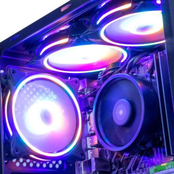 MXZ Gaming PC Computer R5 3500X, RX580, 8G DDR4, NVME 500G, B450,6RGB Fans,Windows 11 Pro Ready