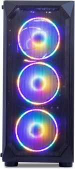 MXZ Gaming PC Computer R5 3500X, RX580, 8G DDR4, NVME 500G, B450,6RGB Fans,Windows 11 Pro Ready - Image 3