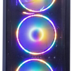 MXZ Gaming PC Computer R5 3500X, RX580, 8G DDR4, NVME 500G, B450,6RGB Fans,Windows 11 Pro Ready