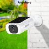 ANRAN 2K Solar Security Camera Wireless Outdoor with Built-in Solar Panel