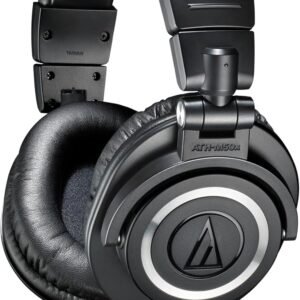 Audio-Technica ATH-M50x Professional Studio Monitor Headphones Black