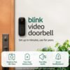 Blink Video Doorbell with two-year battery life newest model Black