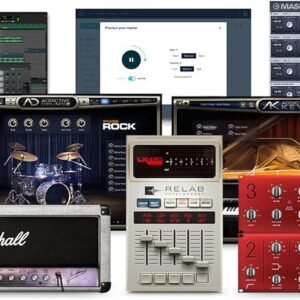 AudioDeluxe Focusrite Scarlett Solo 4th Gen USB Audio Interface and Waves Musicians 2 Bundle