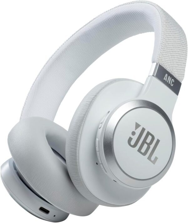 JBL Live 660NC Wireless Noise Cancellation headphones, Up to 50Hrs of Battery White