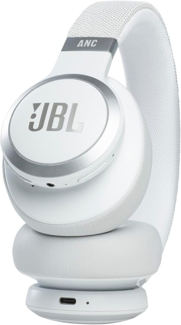 JBL Live 660NC Wireless Noise Cancellation headphones, Up to 50Hrs of Battery White