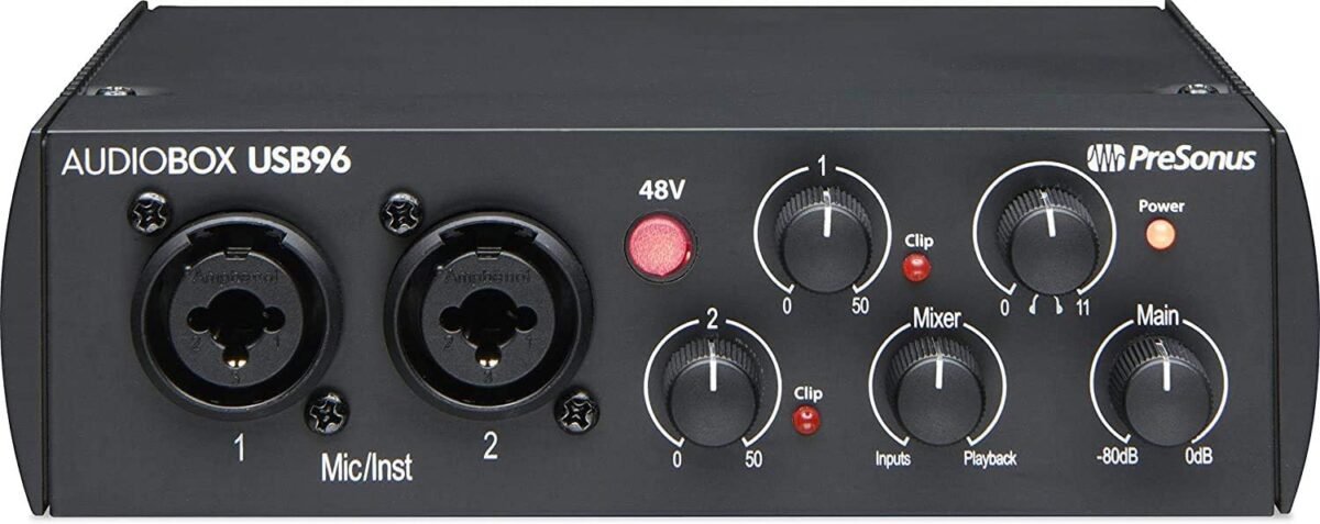 Presonus AudioBox 96 Audio-Midi Recording USB Interface - Image 8