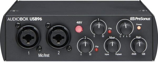Presonus AudioBox 96 Audio-Midi Recording USB Interface