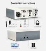 Synido Solo Music Recording USB Interface for Audio, Podcast - Image 8