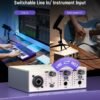 Synido Solo Music Recording USB Interface for Audio, Podcast