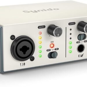 Synido Solo Music Recording USB Interface for Audio, Podcast