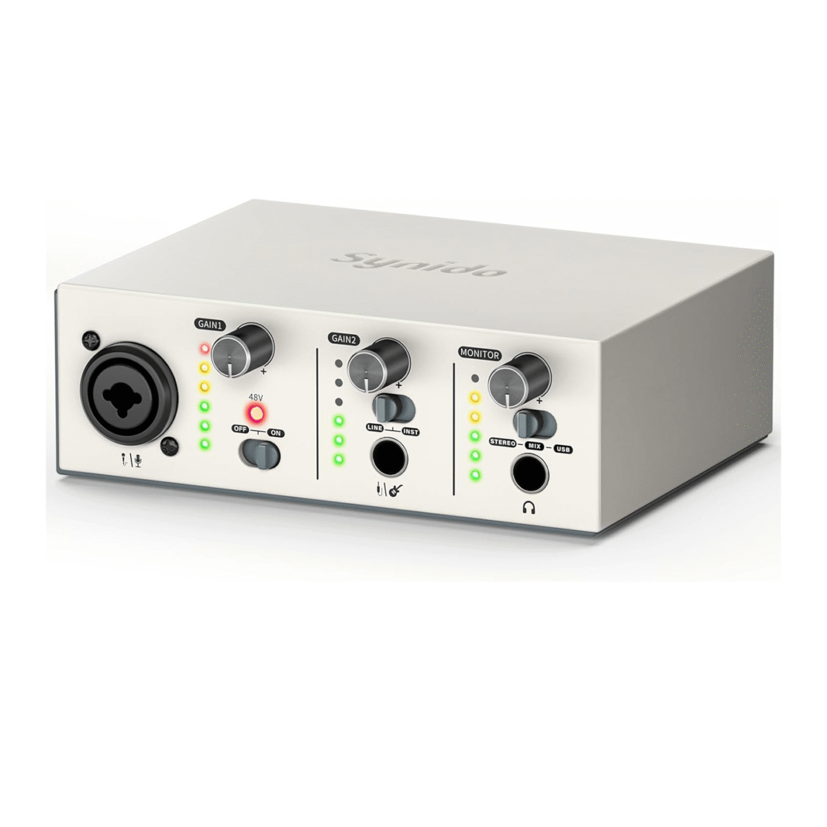 Synido Solo Music Recording USB Interface for Audio, Podcast - Image 2