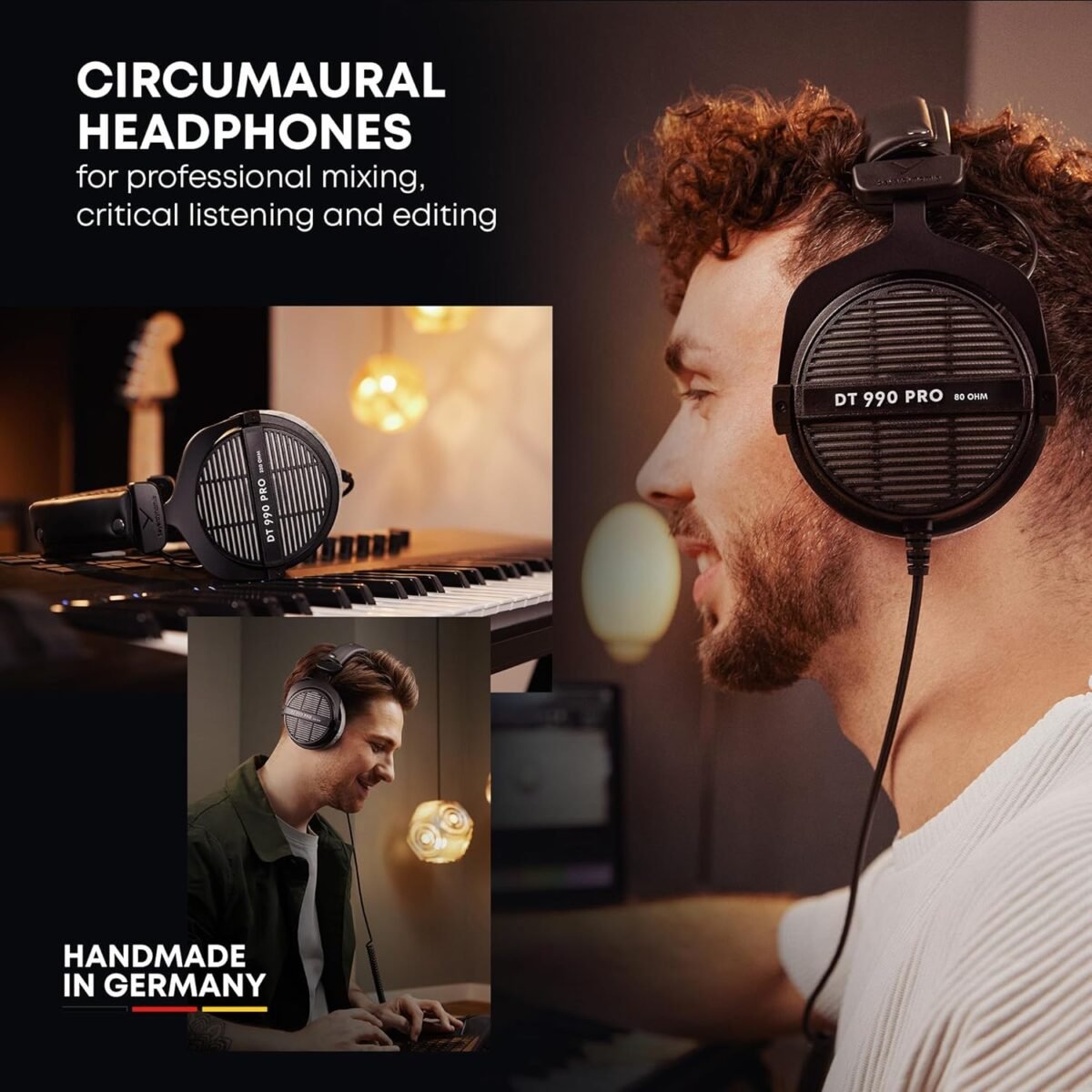 beyerdynamic DT 990 Pro 250 ohm Over-Ear Studio Headphones for Mixing, Mastering, and Editing - Image 7