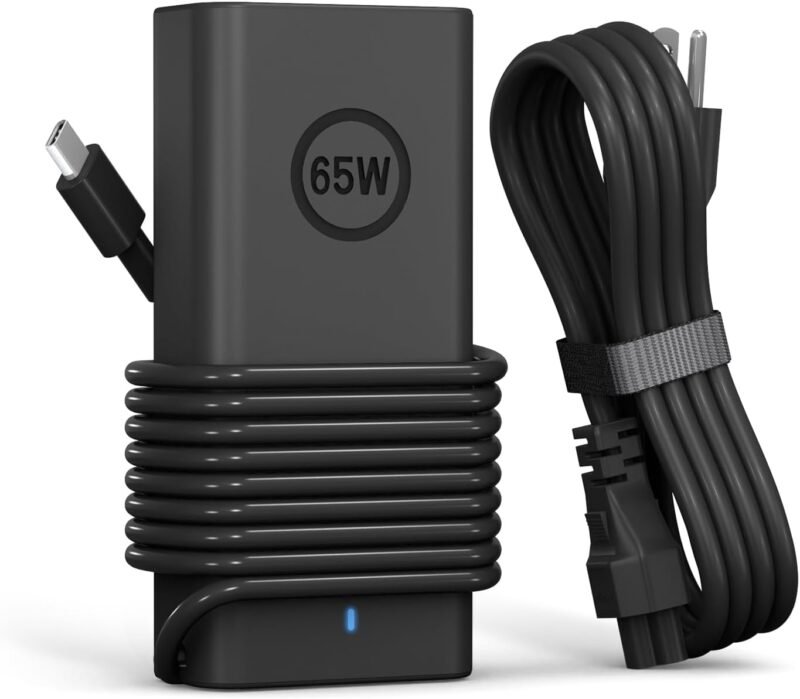 Boyunenge 65W Laptop Fast USB Type C Charger Compatible with Dell 2-in-1 XPS 13 15, Inspiron 16 & Dell Latitude 5320, 5520, 5530,  7200 7320 7330