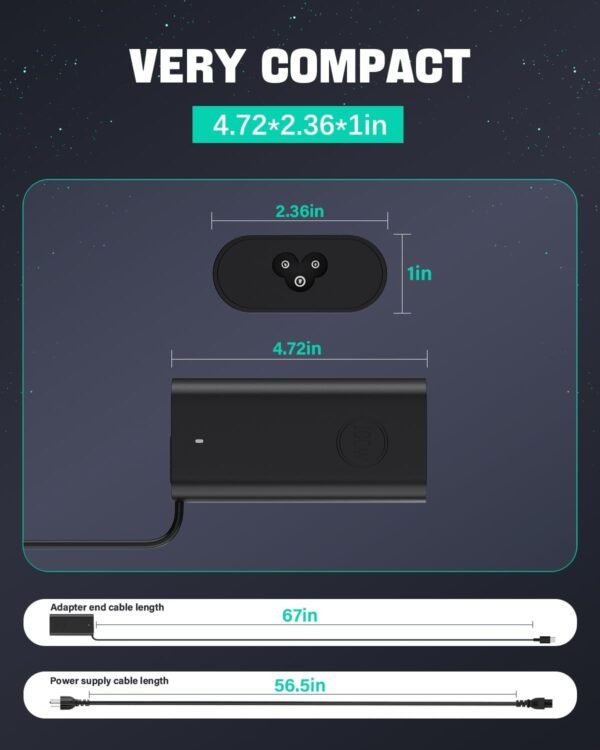 FUNNYERA 100W Laptop Charger for  Dell Precision Latitude Inspiron XPS USB Type C Power Cord Ac Adapter