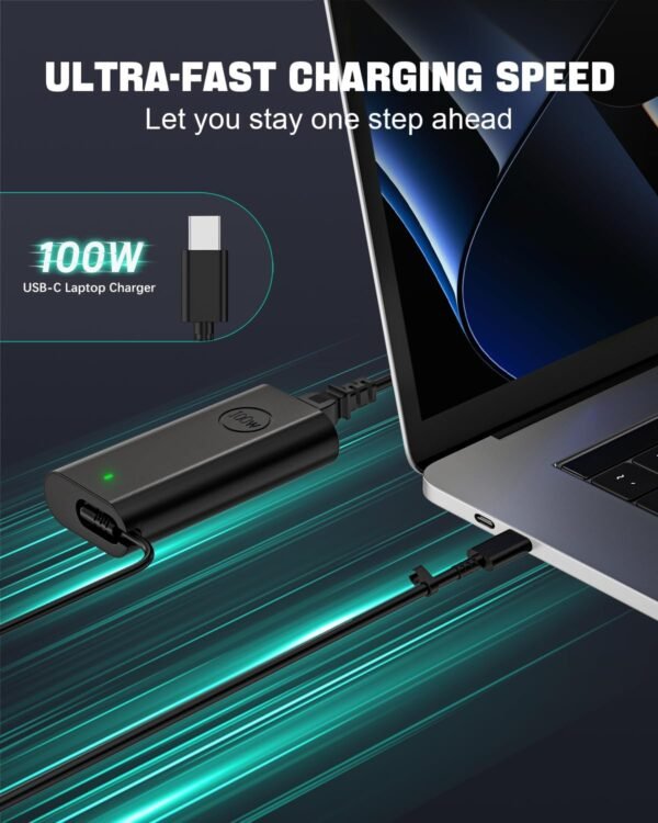 FUNNYERA 100W Laptop Charger for  Dell Precision Latitude Inspiron XPS USB Type C Power Cord Ac Adapter