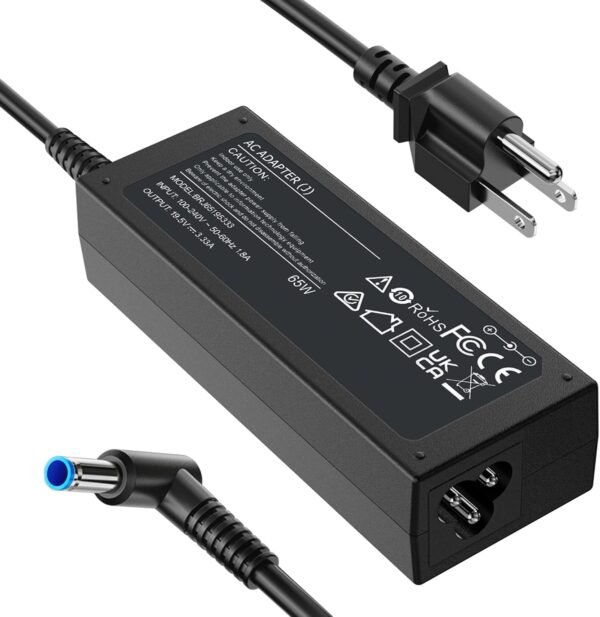 FUNNYERA 65W Power Cord Charger Compatible with HP Laptop 45W