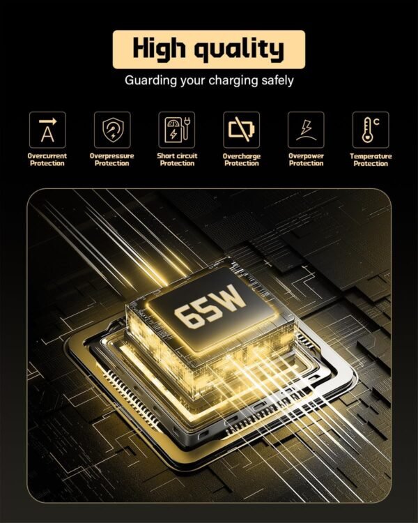 FUNNYERA 65W Power Cord Charger Compatible with HP Laptop 45W