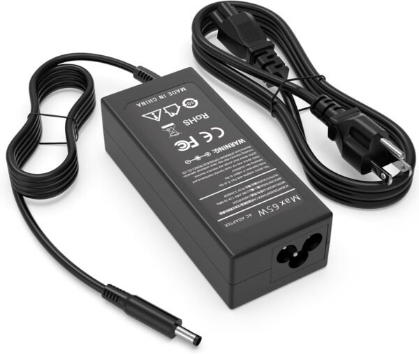 GVKRLXZ 65W 4.5mm AC Adapter Compatible with Dell Latitude 3520 3540 3440 3420 3550 3430 3320 3340 3330 3450 3535 Business Student Laptop DA65NM19