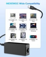 INEXEWOC Laptop USB Type C Charger 45W Compatible with hp chromebook/Spectre X360, Lenovo ThinkPad/Yoga, Dell Chromebook/Latitude, Acer, Asus, Samsung, Google Series Universal Chromebook - Image 6
