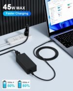 INEXEWOC Laptop USB Type C Charger 45W Compatible with hp chromebook/Spectre X360, Lenovo ThinkPad/Yoga, Dell Chromebook/Latitude, Acer, Asus, Samsung, Google Series Universal Chromebook - Image 2