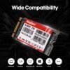 KingSpec NT Series 2TB M.2 2242 SATA SSD Not Compatible with NVMe Socket, Sata3 6Gb/s Internal SSD for Ultrabook & Laptop & Desktop