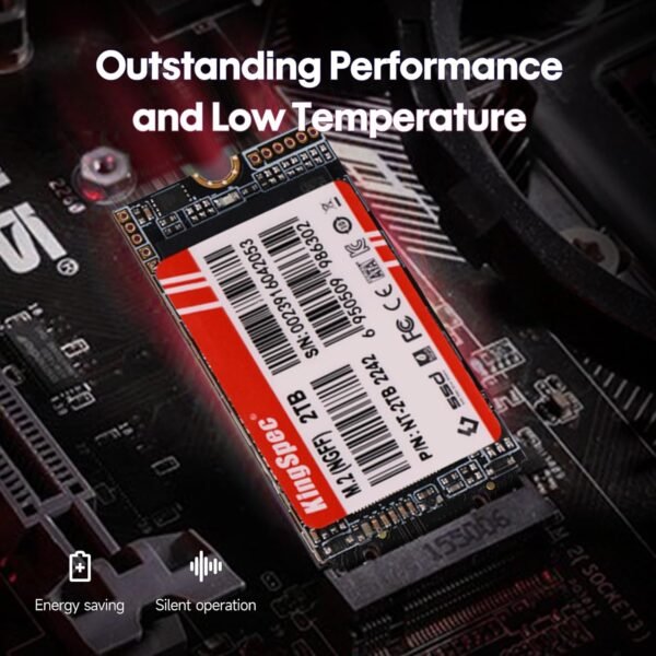 KingSpec NT Series 2TB M.2 2242 SATA SSD Not Compatible with NVMe Socket, Sata3 6Gb/s Internal SSD for Ultrabook & Laptop & Desktop