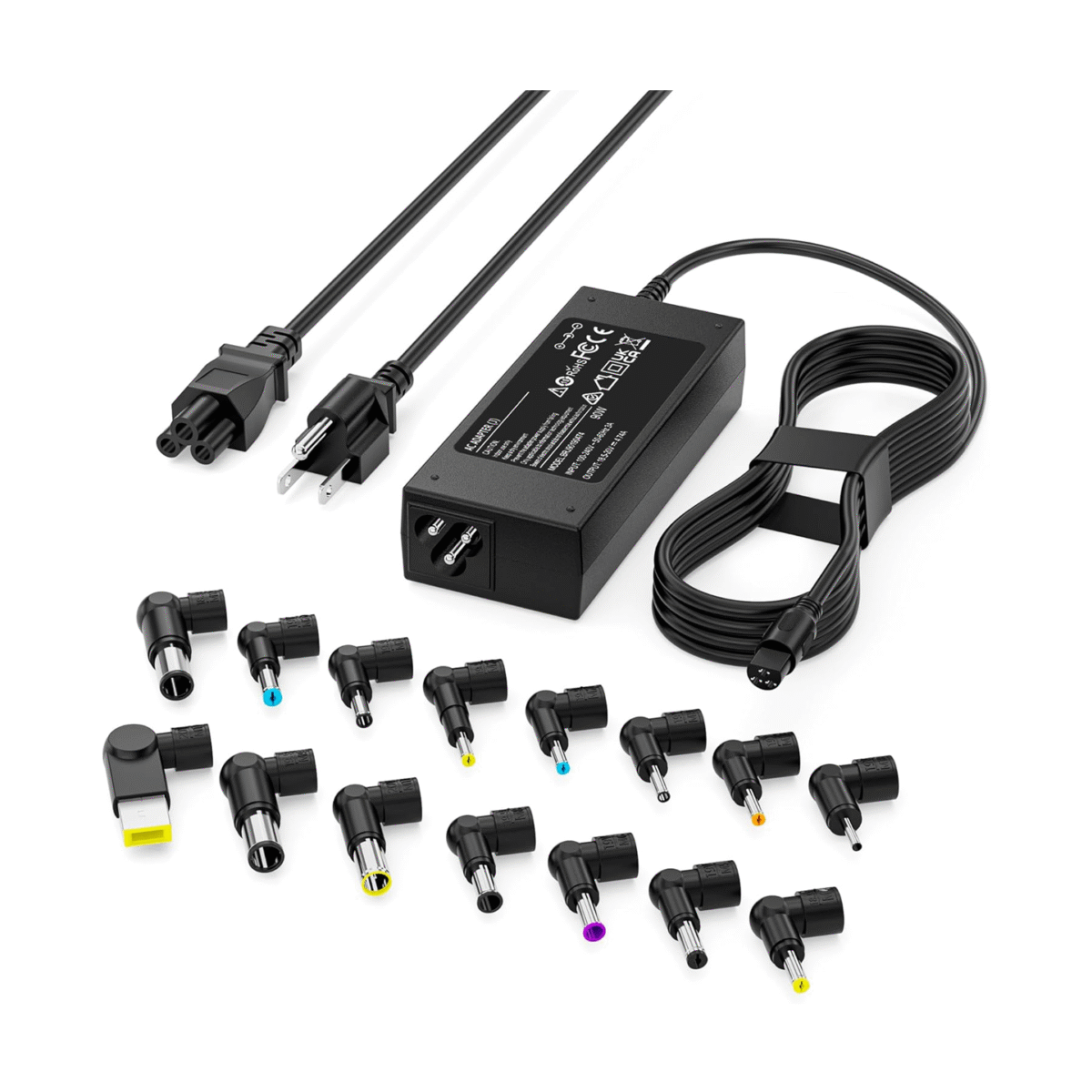 RicChic 90W Universal Power Supply Cord with 15 Tips Laptop Charger Compatible with HP Dell Asus Lenovo Acer Sony Gateway Notebook Ultrabook AC Adapter - Image 2