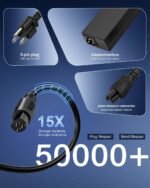 RicChic 90W Universal Power Supply Cord with 15 Tips Laptop Charger Compatible with HP Dell Asus Lenovo Acer Sony Gateway Notebook Ultrabook AC Adapter - Image 5