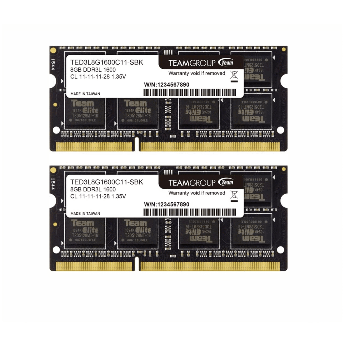 TEAMGROUP Elite DDR3L 16GB 1600MHz PC3-12800 CL11 Unbuffered Non-ECC 1.35V SODIMM 204-Pin Notebook/Laptop/Desktop Memory Module Ram Upgrade - TED3L16G1600C11DC-S01Kit (2 x 8GB) - Image 7