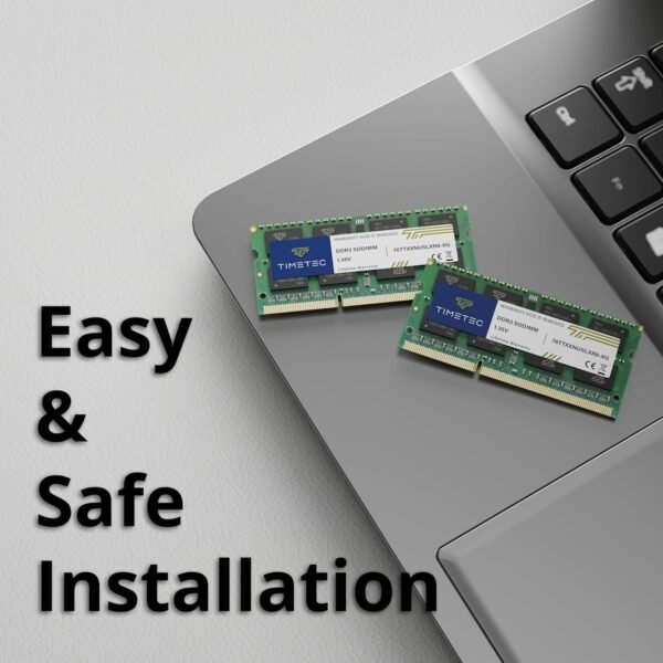Timetec 16GB KIT(2x8GB) DDR3L/DDR3 2Rx8 Dual Rank 204 Pin SODIMM Laptop/Notebook RAM 1600MHz(DDR3L-1600) PC3L-12800 Non-ECC Unbuffered 1.35V/1.5V CL11