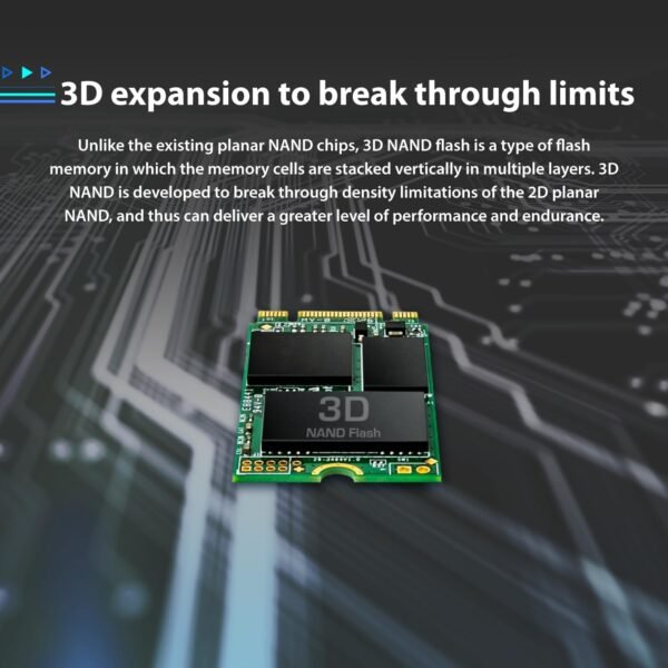 Transcend 512GB M.2 2242 SATA III SSD Compatible Ultrabook Laptop / PC Desktop Up to 560MB/s Dram Cache 3D TLC NAND Flash Internal SSD, LDPC Error Correction, SLC Cache, B+M Key