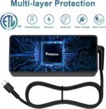 100W Fast PD 3.0 Type C Power Adapter with 6.6ft Cable, Universal Compatible with Lenovo Thinkpad HP MacBook Dell Asus Acer and All USB-C Device - Image 4
