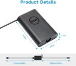65W  LA65NM130 19.5V 3.34A AC Adapter 7.4 * 5.0mm Compatible with dell Latitude 5400 5480 5490 5590 5290 E5470, 7480 7490 E7250 7290 Laptop Charger - Image 4