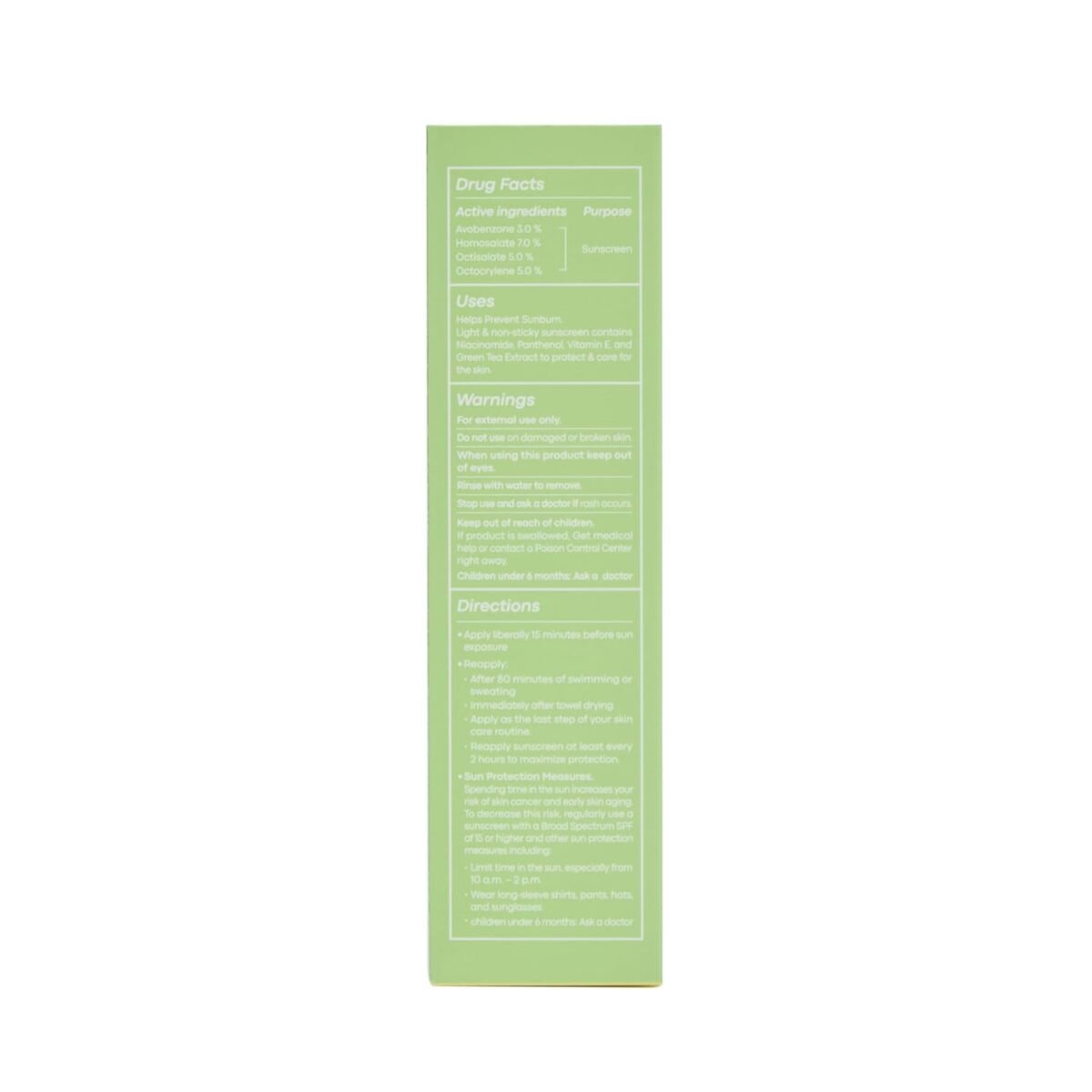TONYMOLY Chok Chok Green Tea Watery Sunscreen SPF 50+ PA++++ - No White Cast, Lightweight Korean Face Moisturizer with Niacinamide & Hyaluronic Acid - Hydrating & Non-Greasy - 1.69 fl. oz. - Image 7
