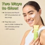 TONYMOLY Chok Chok Green Tea Watery Sunscreen SPF 50+ PA++++ - No White Cast, Lightweight Korean Face Moisturizer with Niacinamide & Hyaluronic Acid - Hydrating & Non-Greasy - 1.69 fl. oz. - Image 4