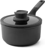 BergHOFF Non-stick Ceramic 7in Saucepan 2.1qt. With Glass Lid, Recycled Aluminum - Image 2