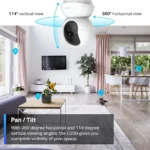 TP-Link Tapo Pan / Tilt 1080p Resolution, 360°Rotational View Security Camera With Motion Tracking - Image 2